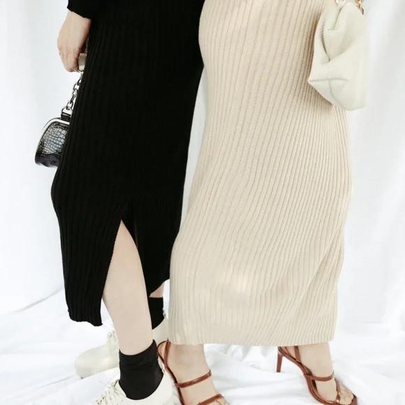 Oatmeal Lauren Oversized Sweater Dress - Picture 10 of 10